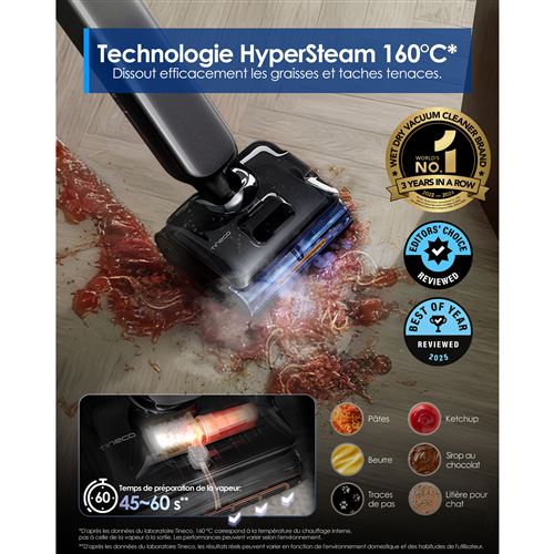 Aspirateur laveur Tineco Floor One S9 Artist Steam Pro Gris