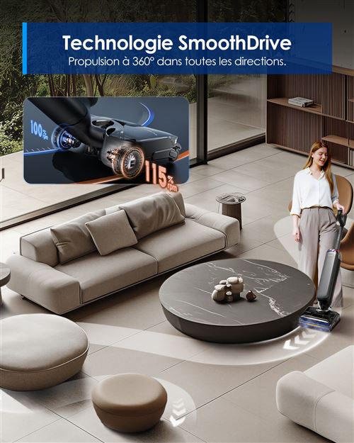 Aspirateur laveur Tineco Floor One S9 Artist Steam Pro Gris