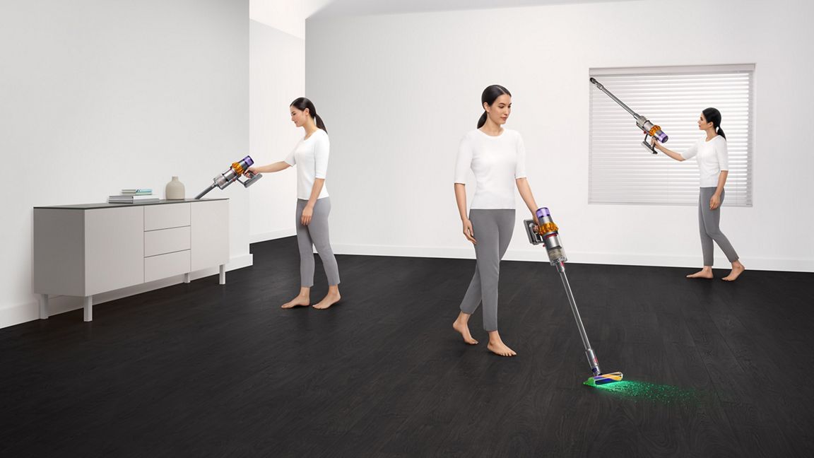 Aspirateur sans-fil Dyson V15 Detect™ Fluffy (Bleu/Gris) - 660 W