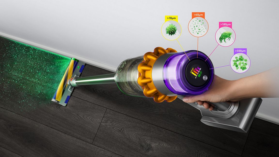 Aspirateur sans-fil Dyson V15 Detect™ Fluffy (Bleu/Gris) - 660 W