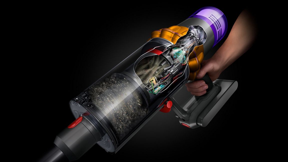 Aspirateur sans-fil Dyson V15 Detect™ Fluffy (Bleu/Gris) - 660 W