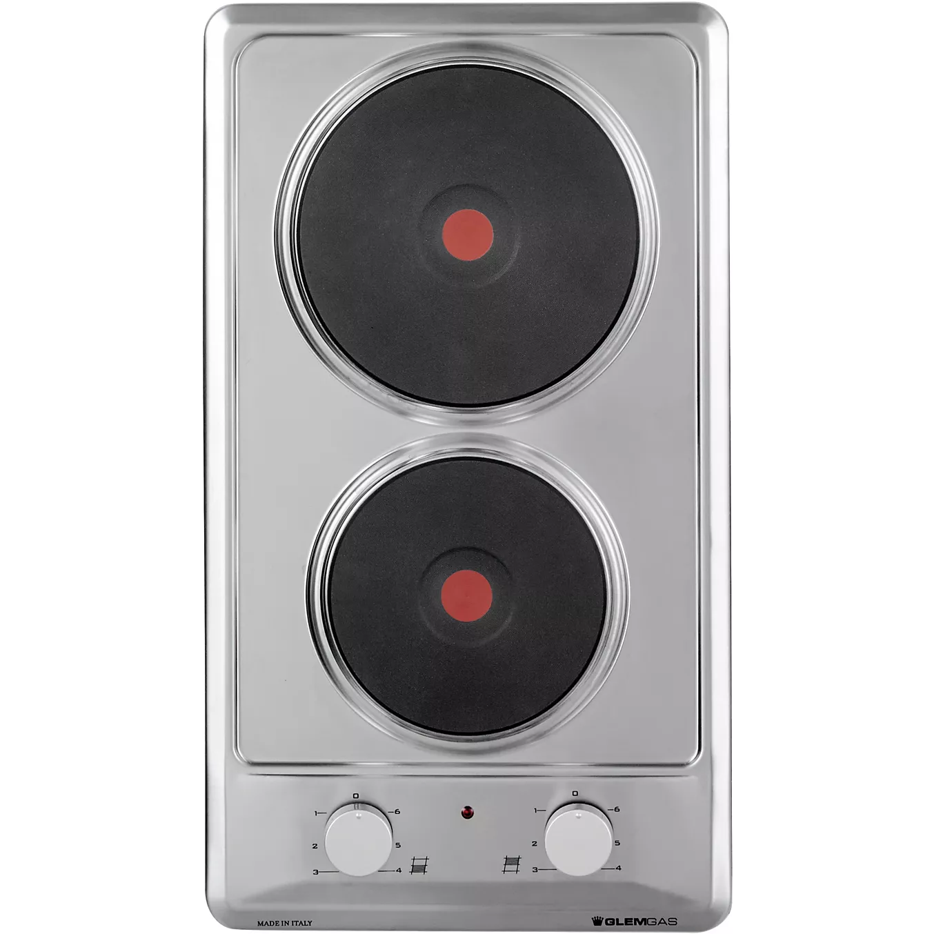 Domino électrique GLEM GT320IX - 2 Foyers - Acier inoxydable
