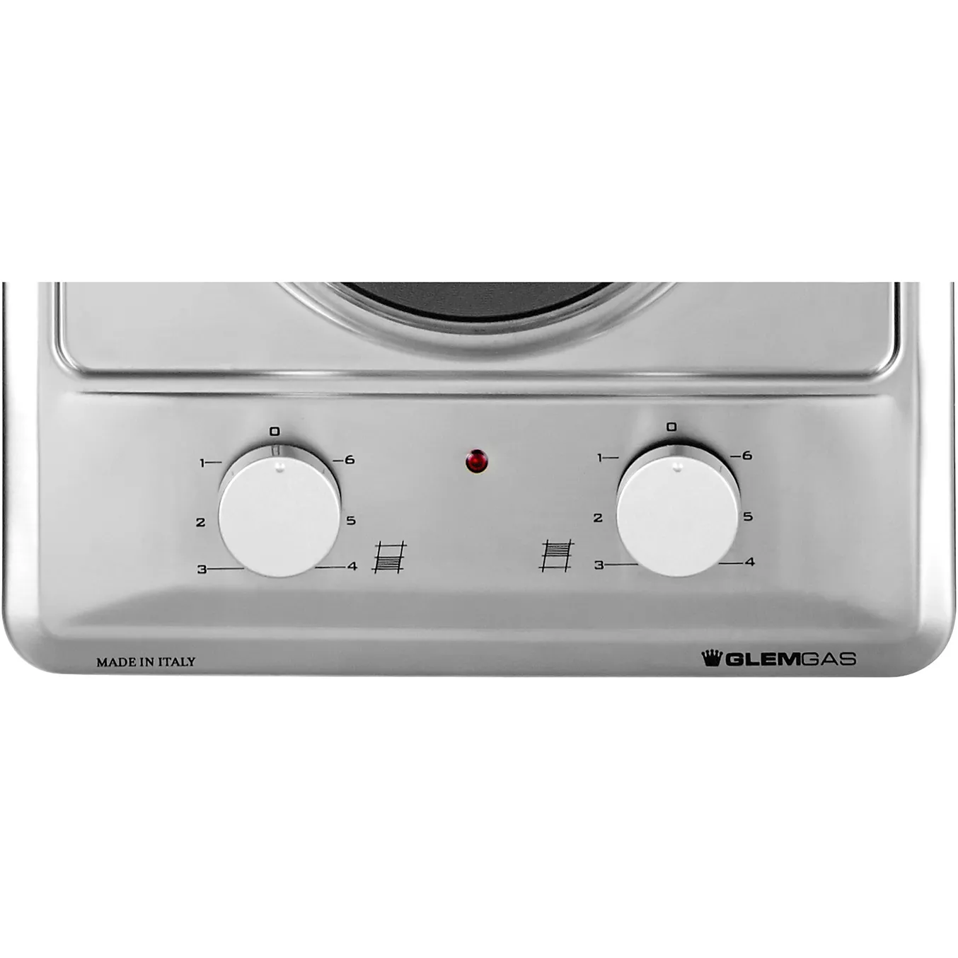 Domino électrique GLEM GT320IX - 2 Foyers - Acier inoxydable