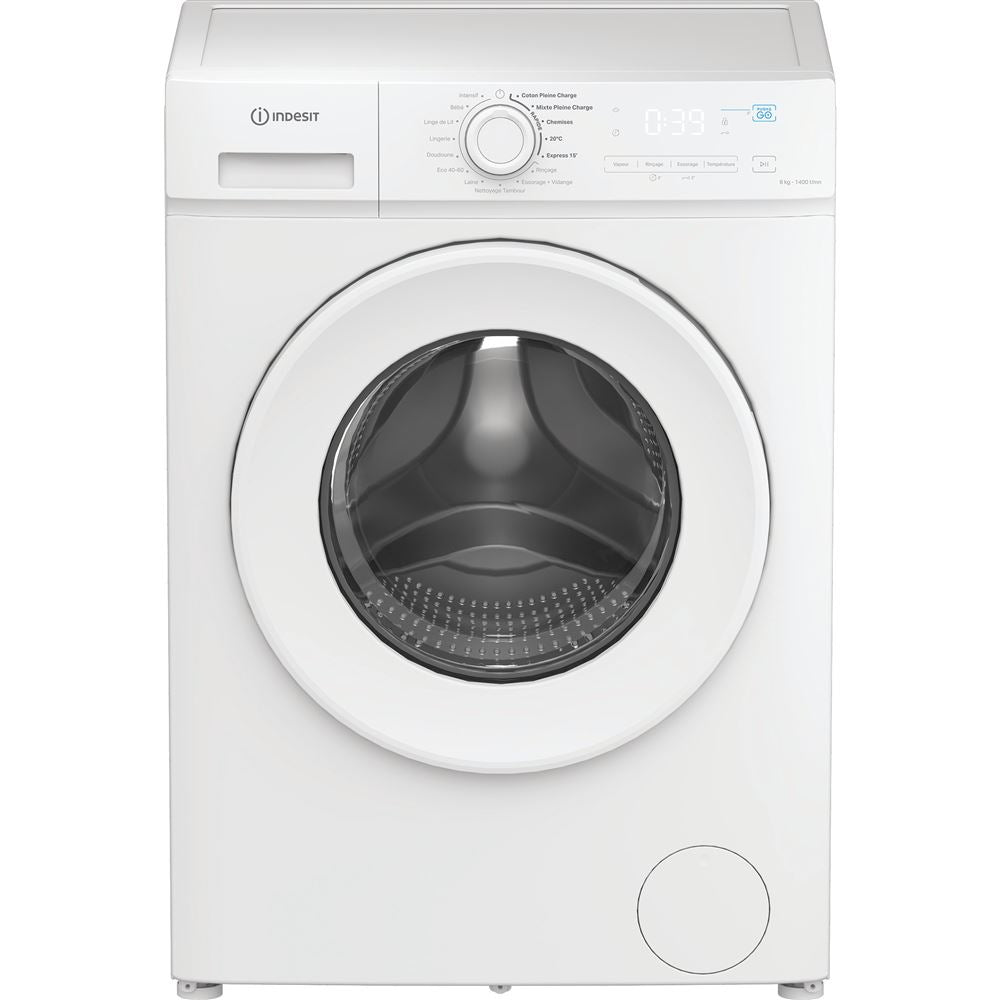 Lave-linge frontal INDESIT IMA864MYTIMEFR 8 kg - Blanc