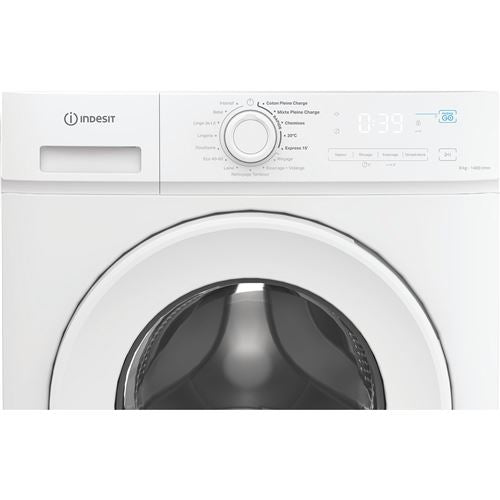 Lave-linge frontal INDESIT IMA864MYTIMEFR 8 kg - Blanc
