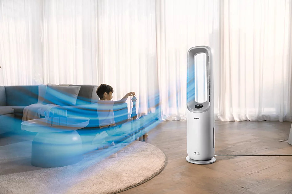 Purificateur et ventilateur 2 en 1 Philips AMF765/10 Air Performer serie 7000 Blanc