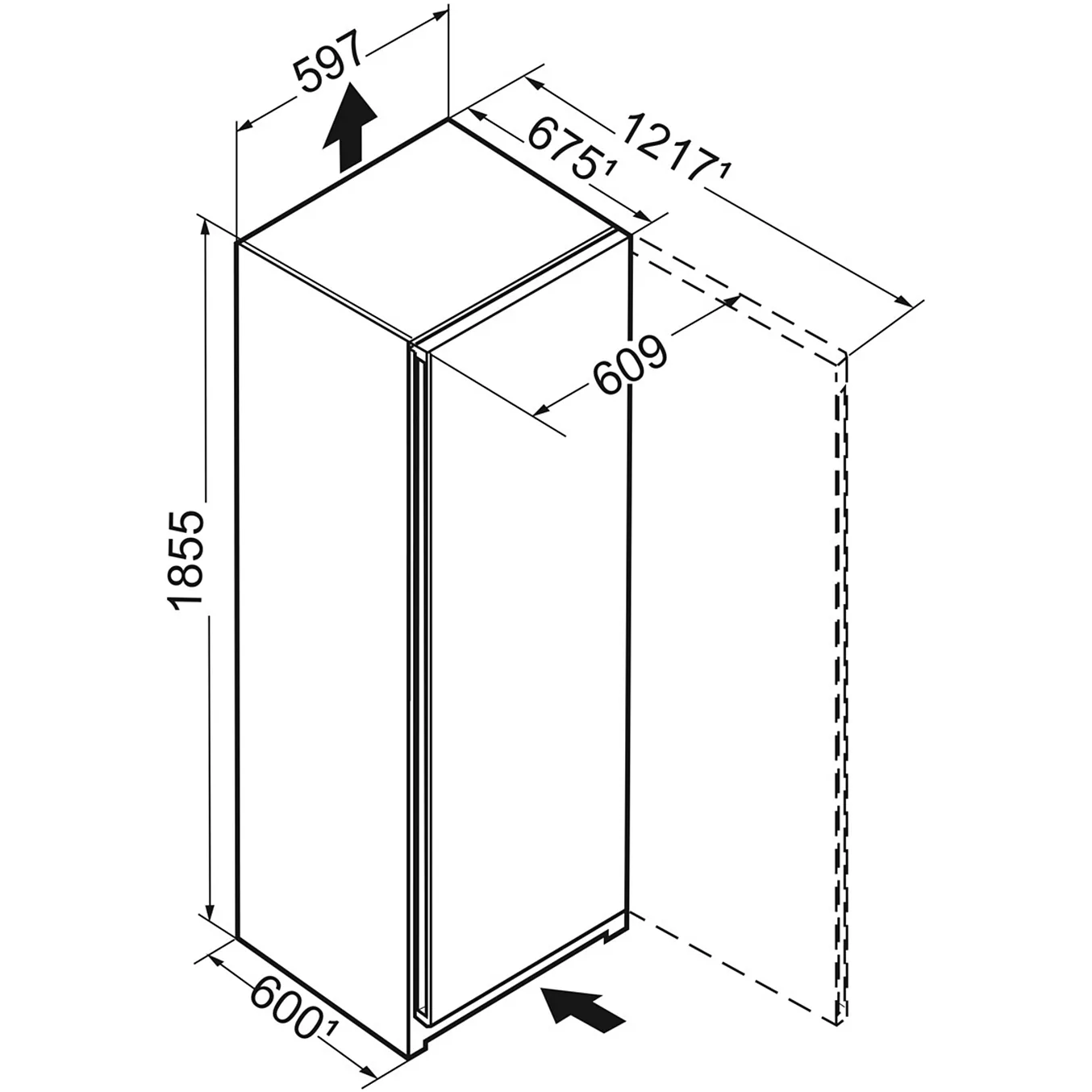 Réfrigérateur 1 porte LIEBHERR RBC5220 - 382 L