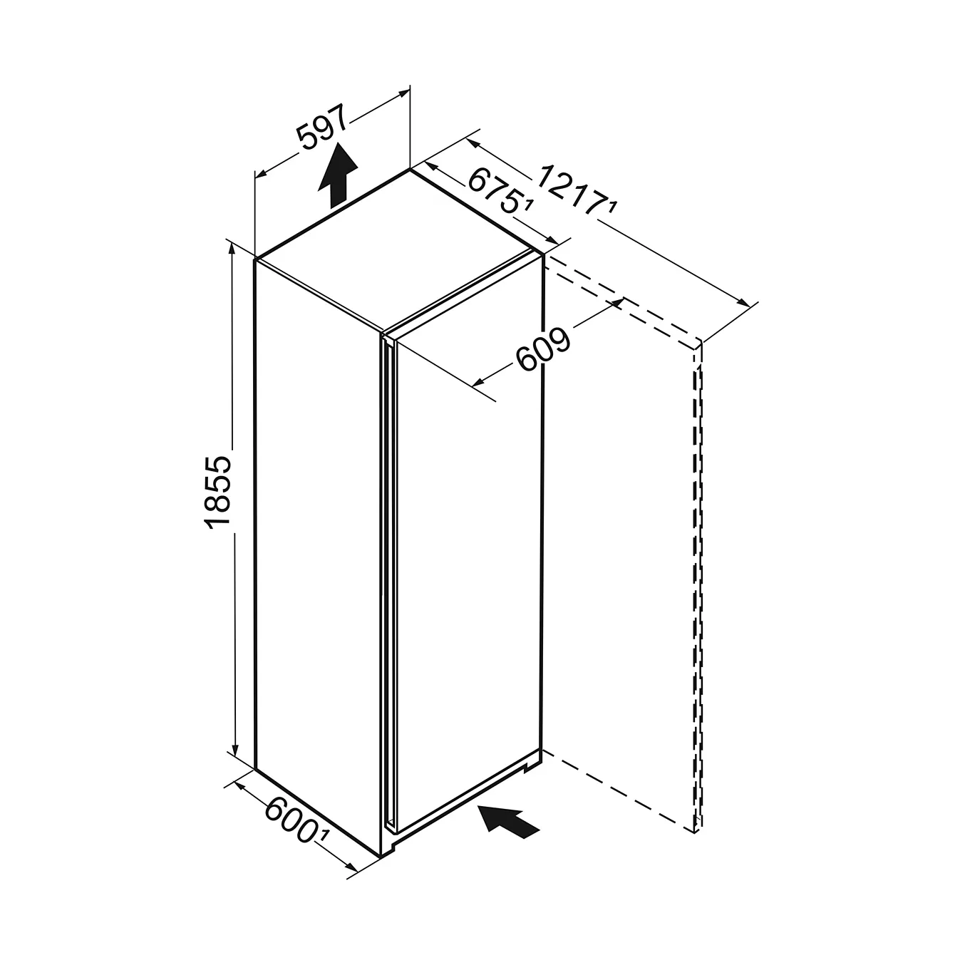 Réfrigérateur 1 porte LIEBHERR RBC5220 - 382 L